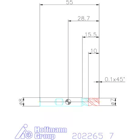 Garant VHM mini maró 7 mm