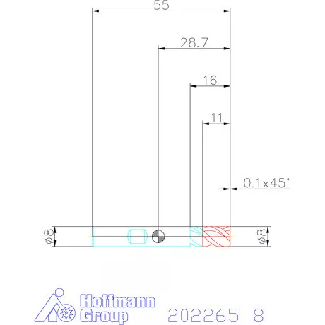 Garant VHM mini maró 8 mm