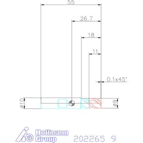 Garant VHM mini maró 9 mm