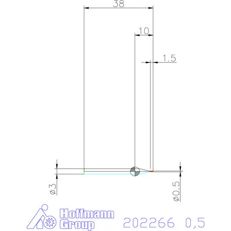 Holex VHM mini-maró 0,5 mm