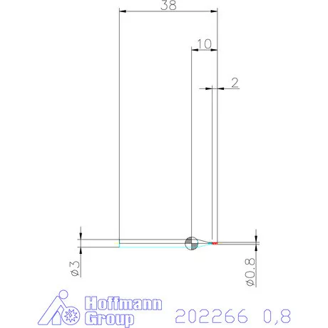 Holex VHM mini-maró 0,8 mm
