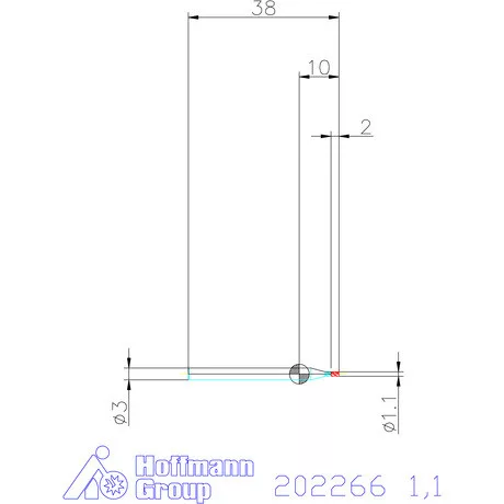 Holex VHM mini-maró 1,1 mm