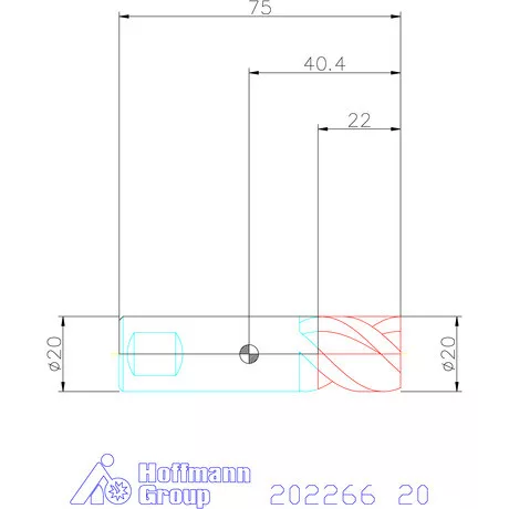 Holex VHM mini-maró 20 mm