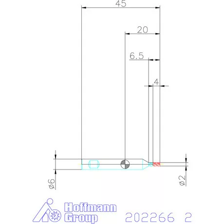 Holex VHM mini-maró 2 mm