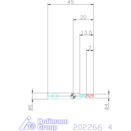 Holex VHM mini-maró 4 mm
