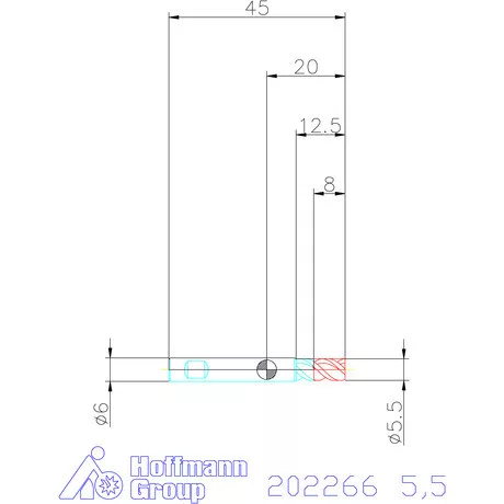 Holex VHM mini-maró 5,5 mm
