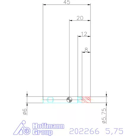 Holex VHM mini-maró 5,75 mm
