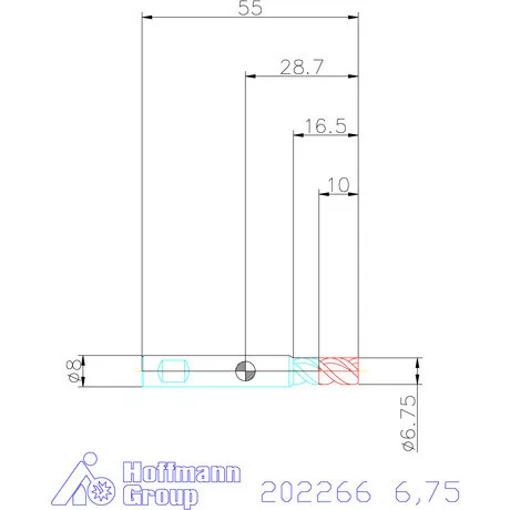 Holex VHM mini-maró 6,75 mm