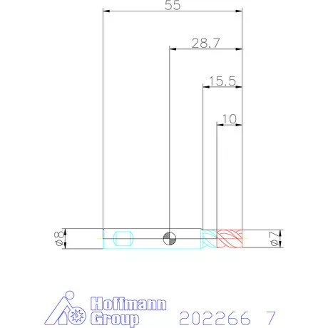 Holex VHM mini-maró 7 mm