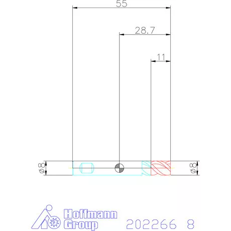 Holex VHM mini-maró 8 mm