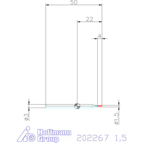 Garant VHM maró 1,5 mm