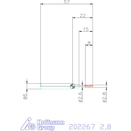 Garant VHM maró 2,8 mm