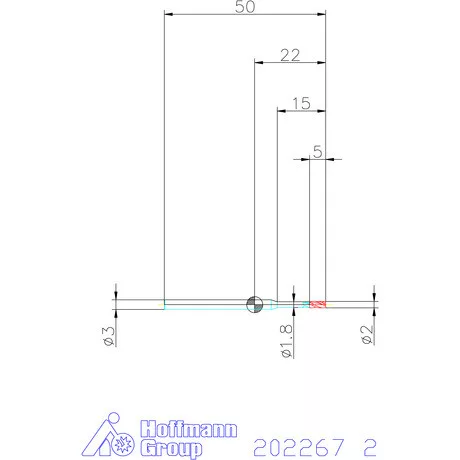 Garant VHM maró 2 mm