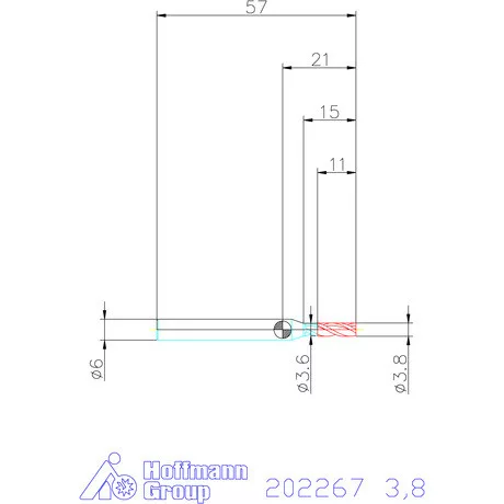 Garant VHM maró 3,8 mm
