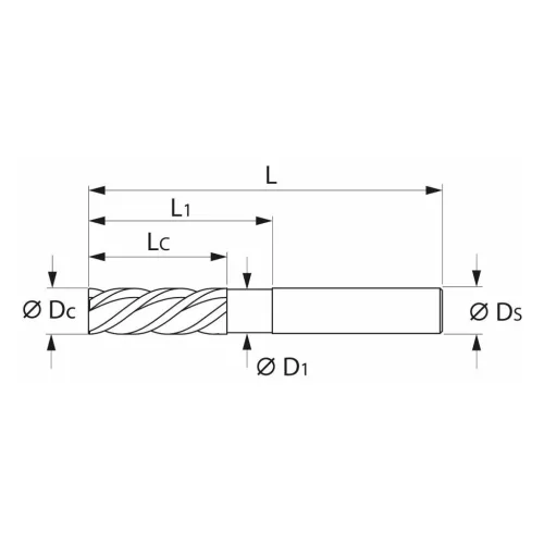 Garant VHM maró 4 mm