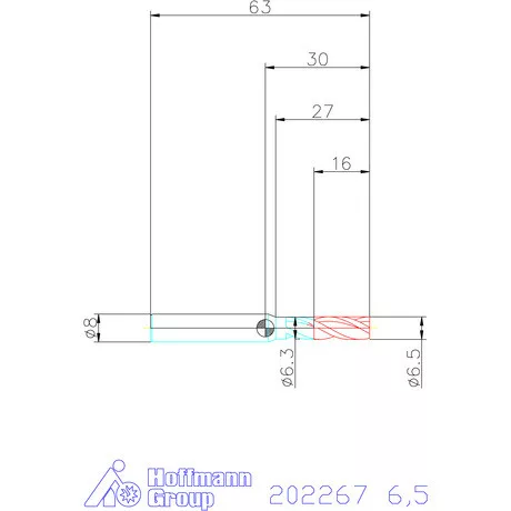 Garant VHM maró 6,5 mm
