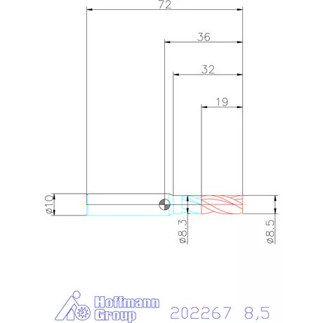 Garant VHM maró 8,5 mm