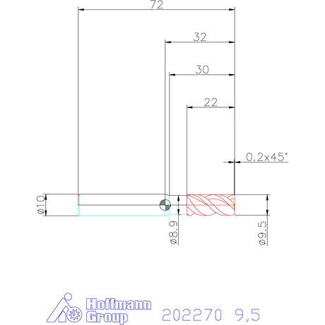 Garant VHM maró MTC 9,5 mm