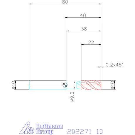 Garant VHM maró MTC 10 mm