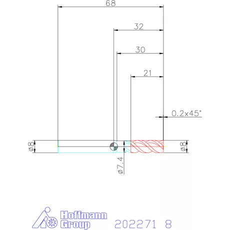 Garant VHM maró MTC 8 mm