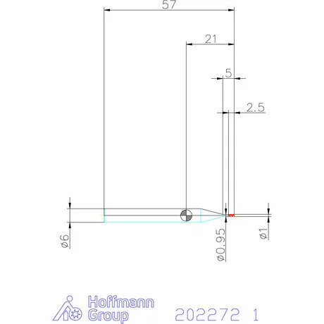 Garant VHM maró MTC 1 mm