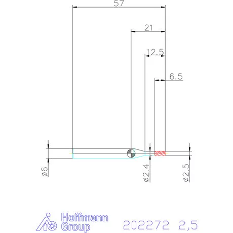 Garant VHM maró MTC 2,5 mm