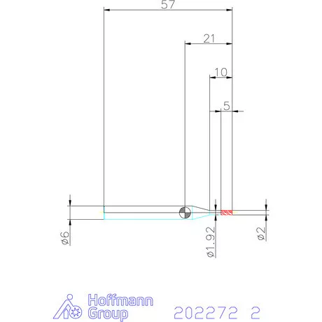 Garant VHM maró MTC 2 mm