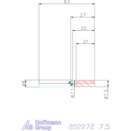 Garant VHM maró MTC 7,5 mm