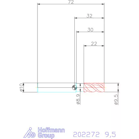 Garant VHM maró MTC 9,5 mm