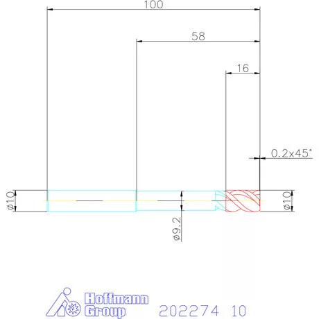 Garant VHM maró MTC 10 mm