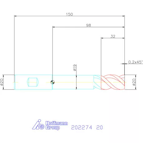 Garant VHM maró MTC 20 mm