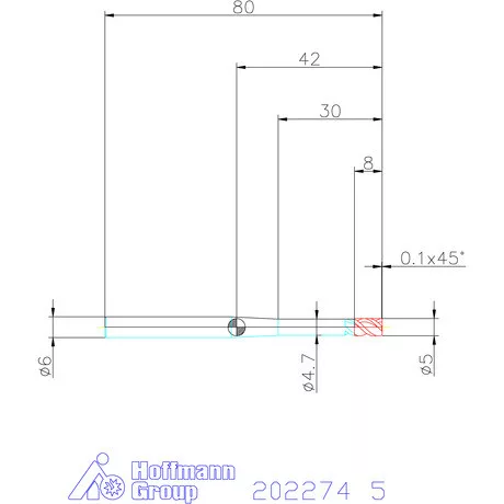 Garant VHM maró MTC 5 mm