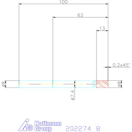 Garant VHM maró MTC 8 mm