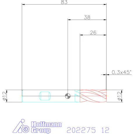 Holex VHM maró 12 mm