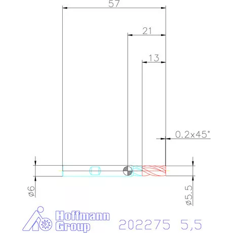 Holex VHM maró 5,5 mm