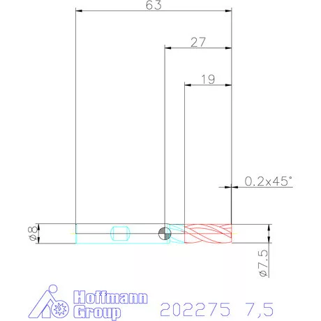 Holex VHM maró 7,5 mm
