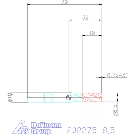 Holex VHM maró 8,5 mm