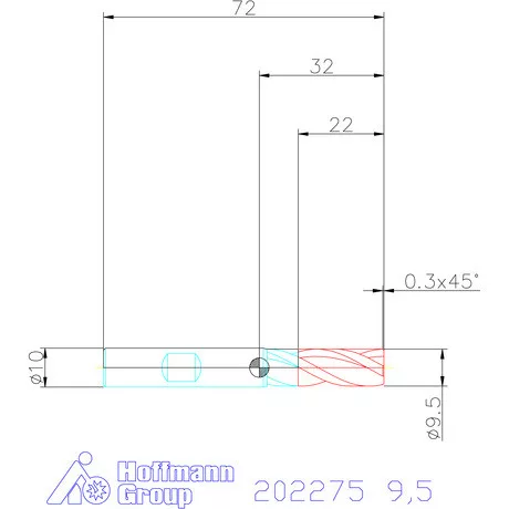 Holex VHM maró 9,5 mm