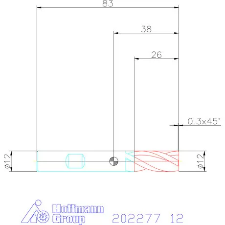 Holex VHM maró 12 mm