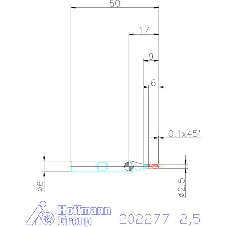 Holex VHM maró 2,5 mm