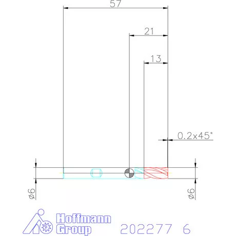 Holex VHM maró 6 mm