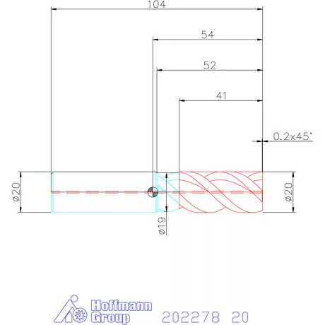 Garant VHM maró belső hűtéssel MTC 20 mm