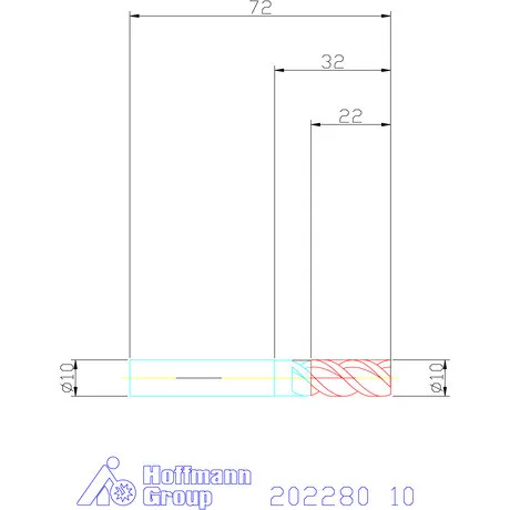 Garant VHM maró DIN 6535 HA 10 mm