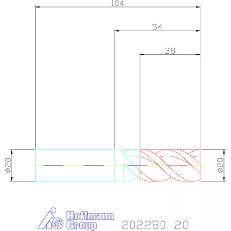 Garant VHM maró DIN 6535 HA 20 mm