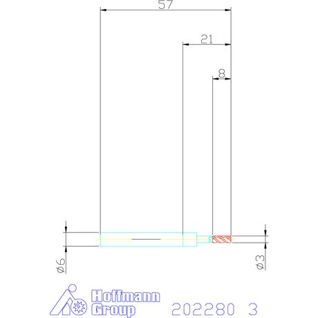 Garant VHM maró DIN 6535 HA 3 mm