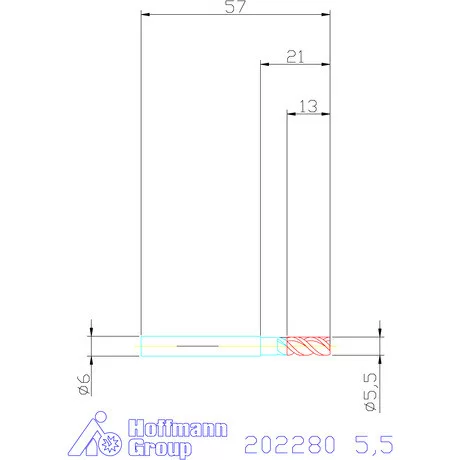 Garant VHM maró DIN 6535 HA 5,5 mm