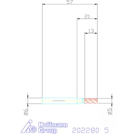 Garant VHM maró DIN 6535 HA 5 mm