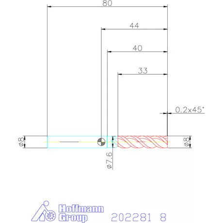 Garant VHM maró TPC 8 mm