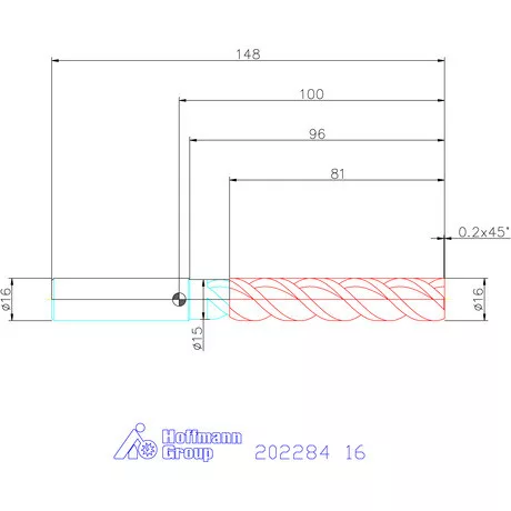 Garant VHM maró TPC 16 mm