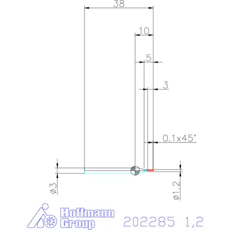 Garant VHM maró 1,2 mm
